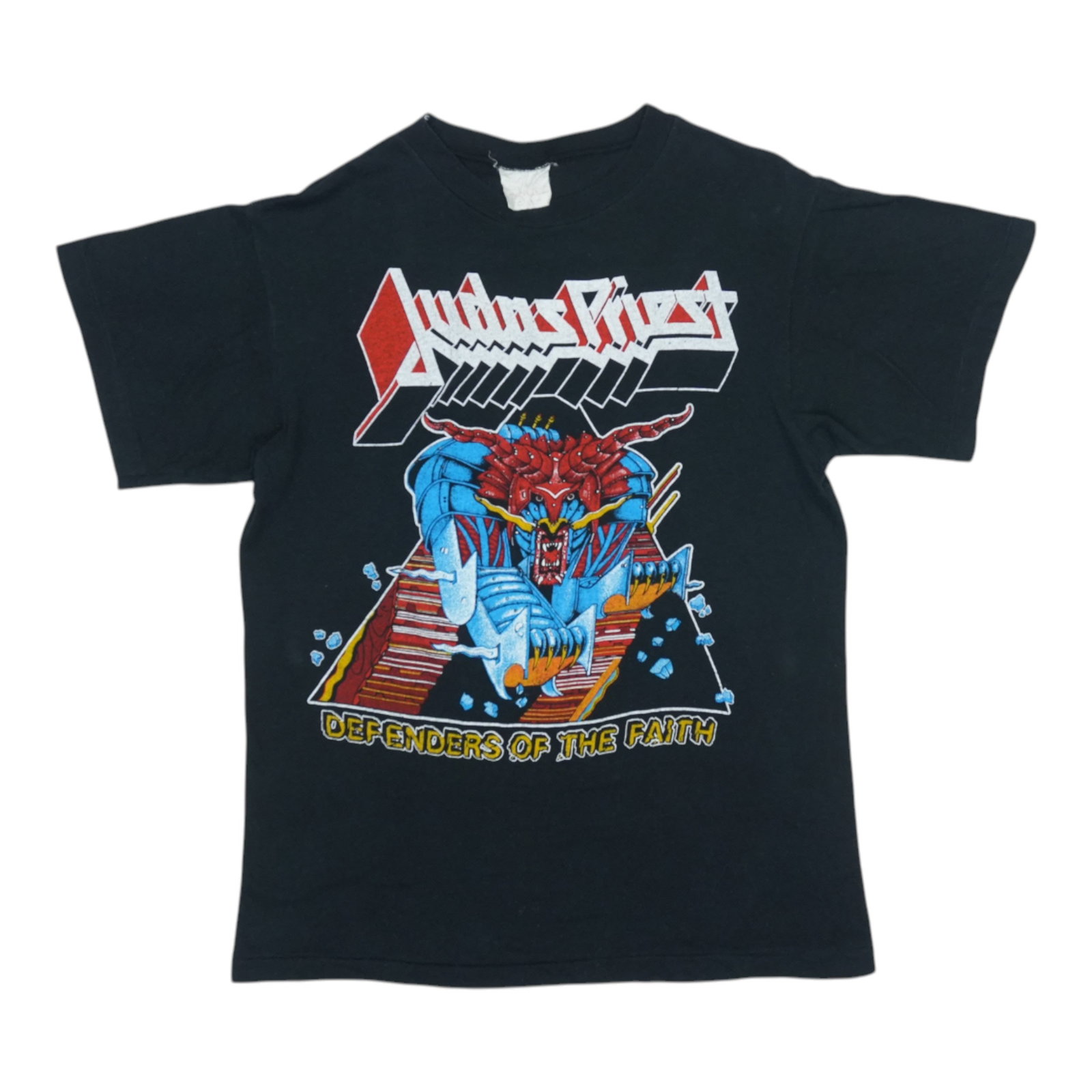 Vintage 1984 Judas Priest Tour Black Cotton Band Shirt Medium (1 of 5)