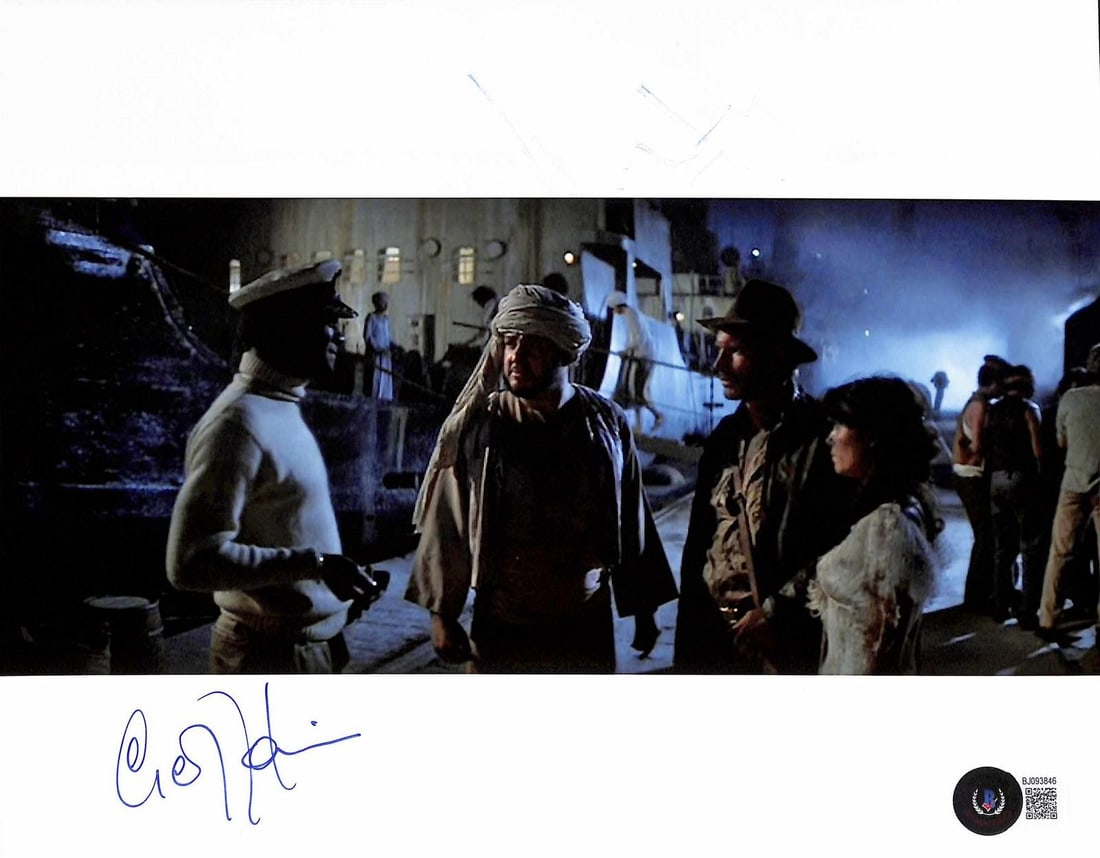 Beckett Authenticated 8x10 Indiana Jones Photo Signed by George Harris (1 of 1)
