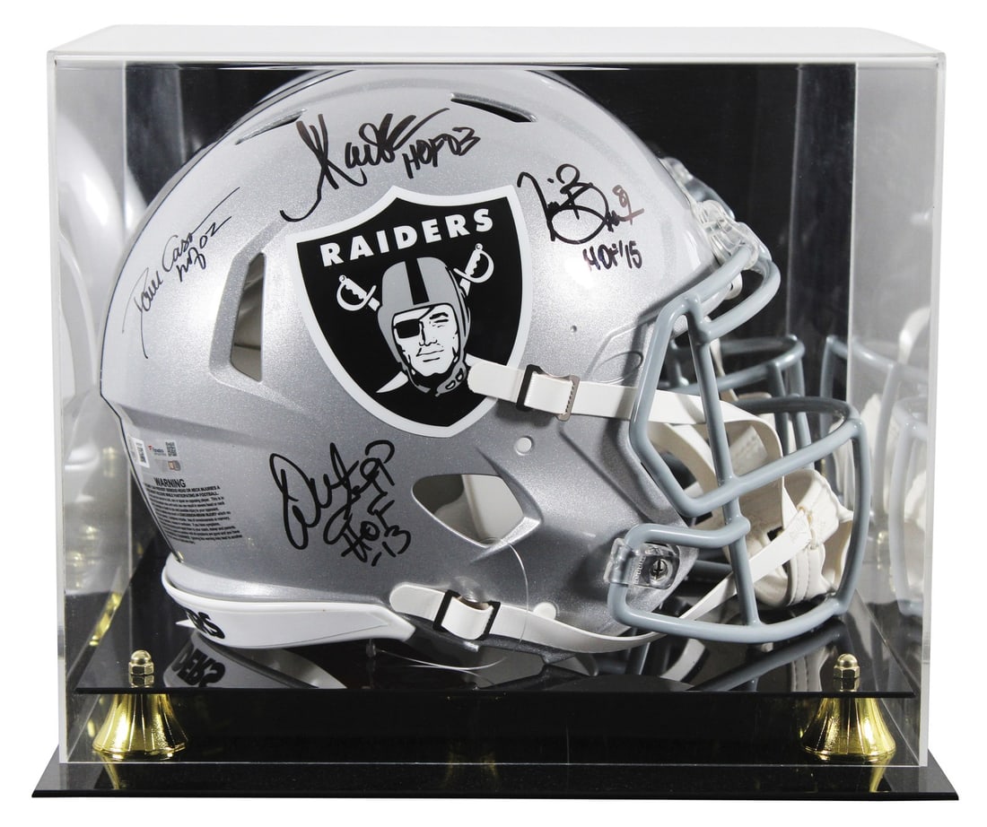 Las Vegas Raiders Signed F/S Helmet by Casper Allen Brown BAS Auth: Las Vegas Raiders Signed F/S Helmet by Casper Allen Brown BAS Auth This autographed Riddell Full Size Speed Proline Helmet is a remarkable collectible featuring the signatures of legendary Las Vegas R