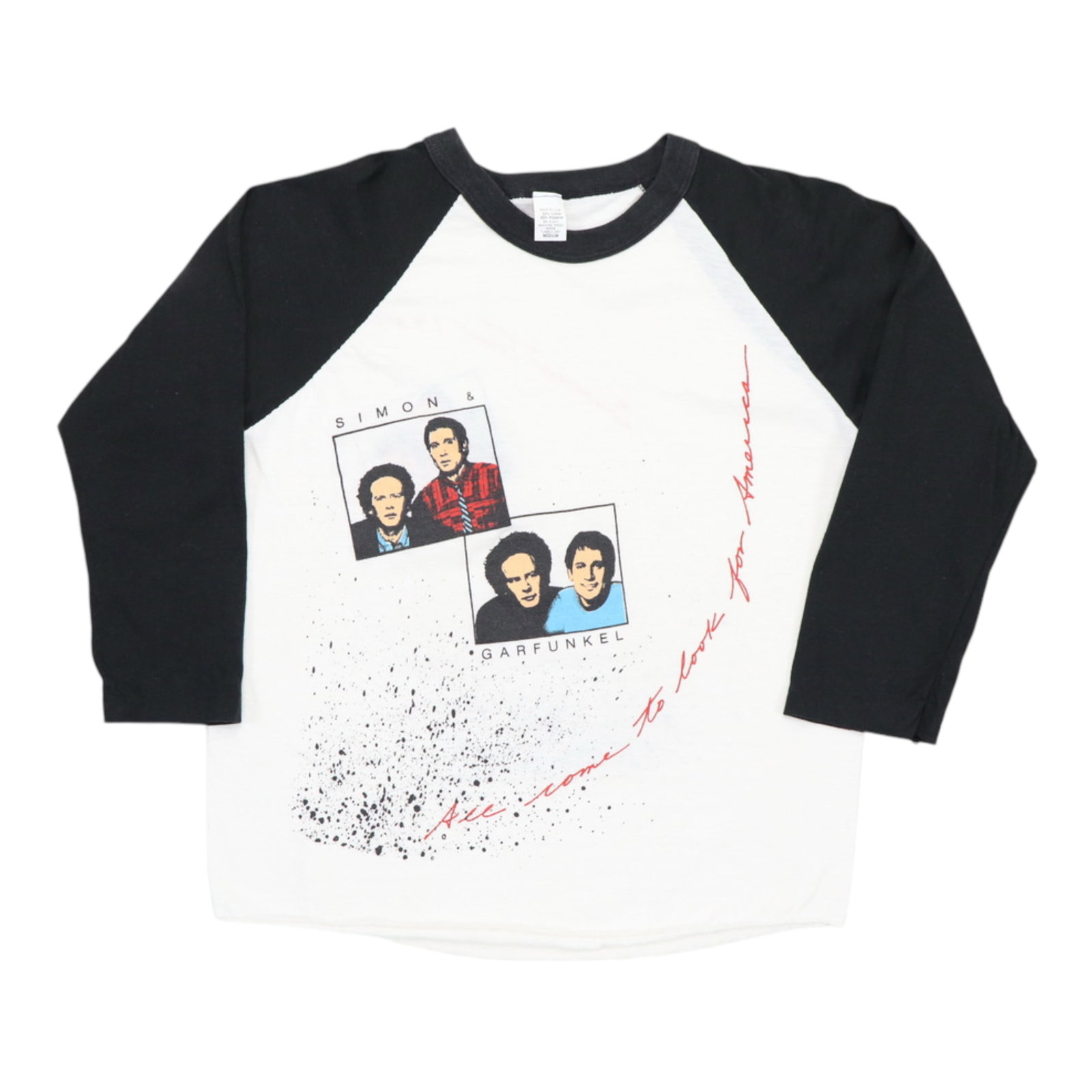 Vintage 1983 Simon and Garfunkel Concert Jersey Poly Cotton Shirt (1 of 5)