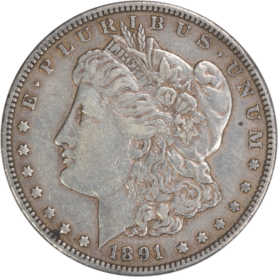 1891-CC Morgan Silver Dollar Choice EF Uncertified Coin: 1891-CC Morgan Silver Dollar Choice EF Uncertified Coin This 1891-CC Morgan Silver Dollar is a captivating piece of numismatic history, showcasing the artistry of designer George T. Morgan. With a com