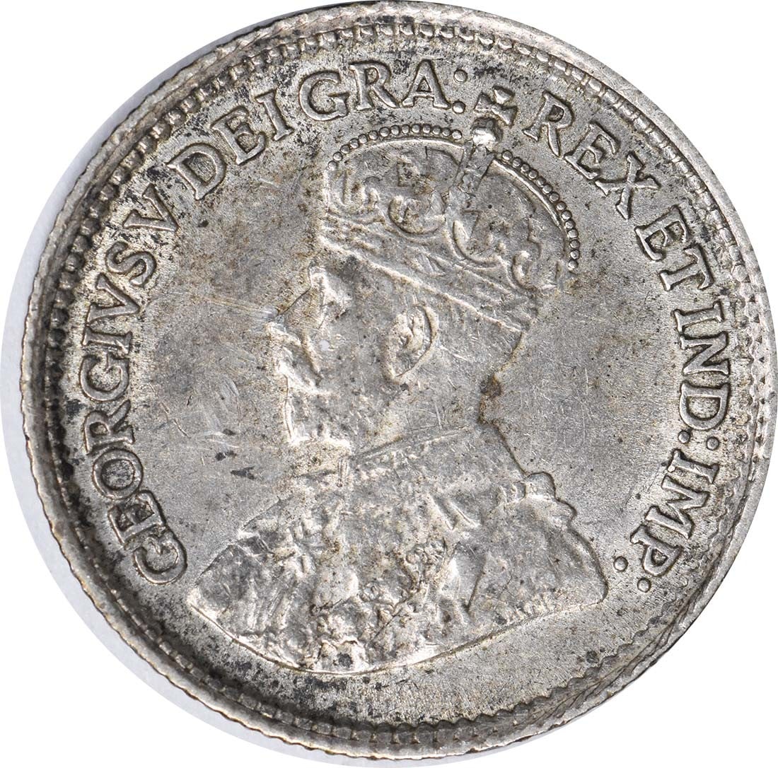 1915 Canada 5 Cents KM22 Silver Coin AU Uncertified: 1915 Canada 5 Cents KM22 Silver Coin AU Uncertified This 1915 Canada 5 Cents coin, identified as KM22, features a silver composition and is graded as About Uncirculated (AU). It has been circulated an
