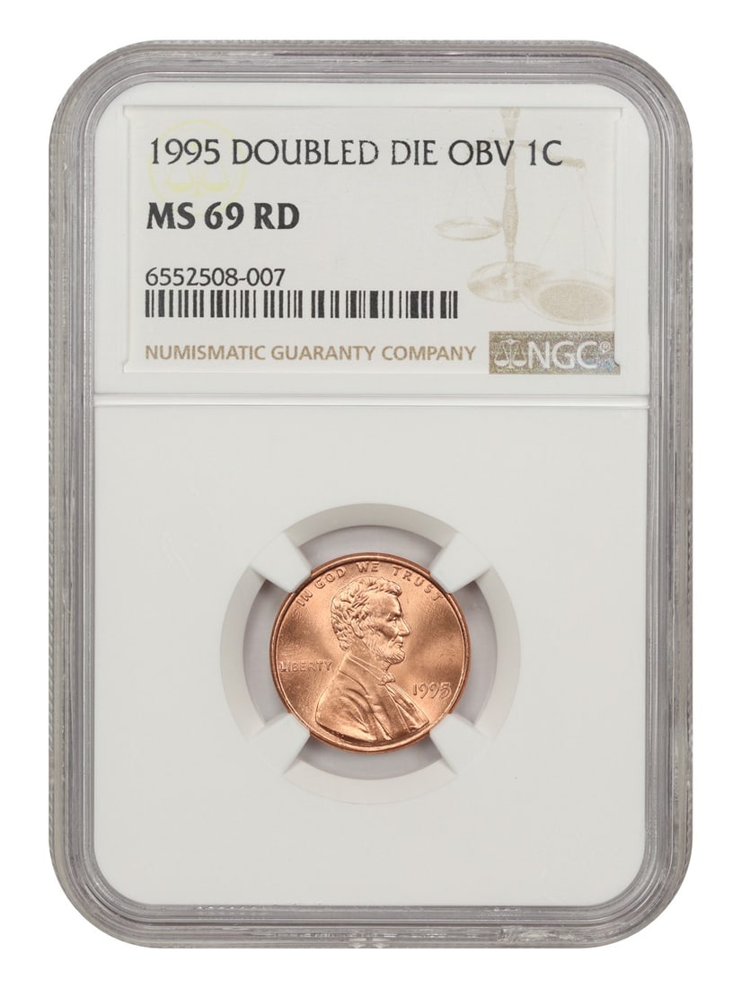 NGC MS69RD 1995 Lincoln Cent 1C Doubled Die Obverse (1 of 4)