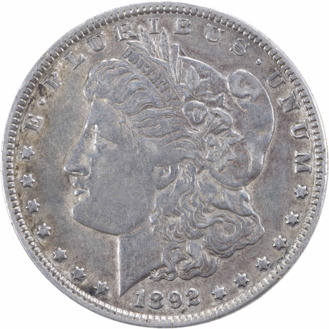 1892-O Morgan Silver Dollar $1 George T. Morgan Design: 1892-O Morgan Silver Dollar $1 George T. Morgan Design This 1892-O Morgan Silver Dollar is a classic piece of American numismatic history. Featuring a composition of 90% silver and 10% copper, this co