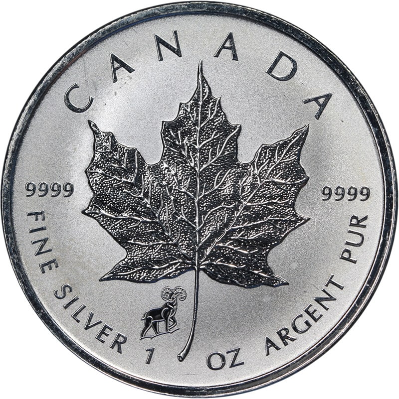 Lot of 10 2015 Canada Silver $5 Maple Leaf Ram Privy Coins (1 of 2)