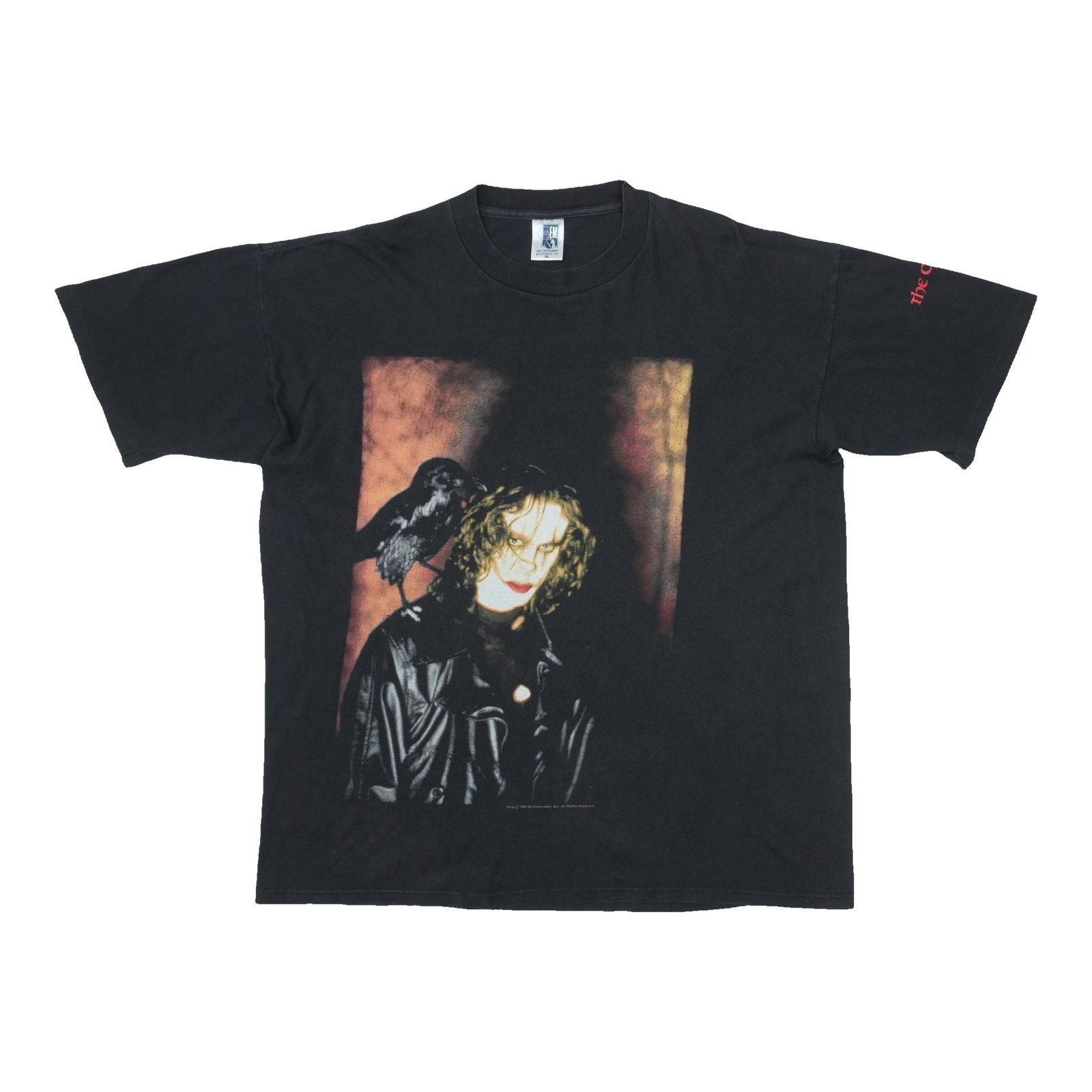Vintage 1994 The Crow Brandon Lee Black Cotton T Shirt XL (1 of 4)