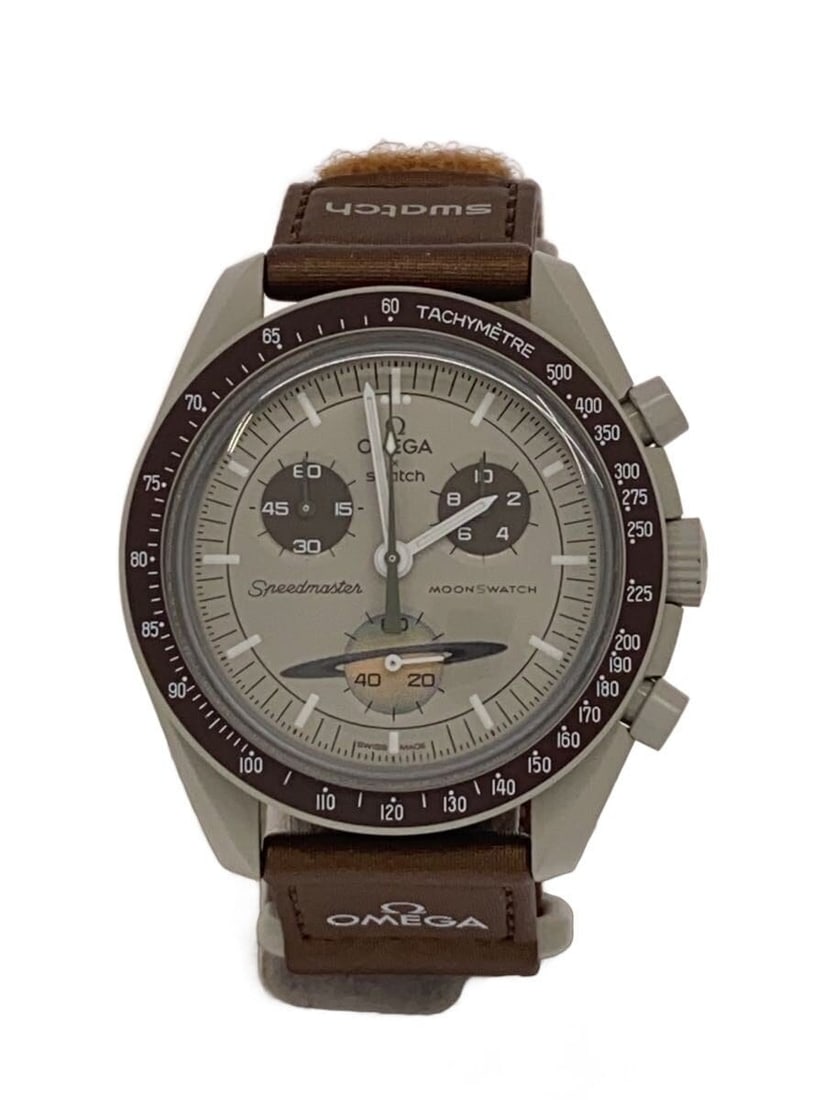Swatch Omega MoonSwatch Mission to Saturn SO33T100 Men's Wristwatch (1 of 6)