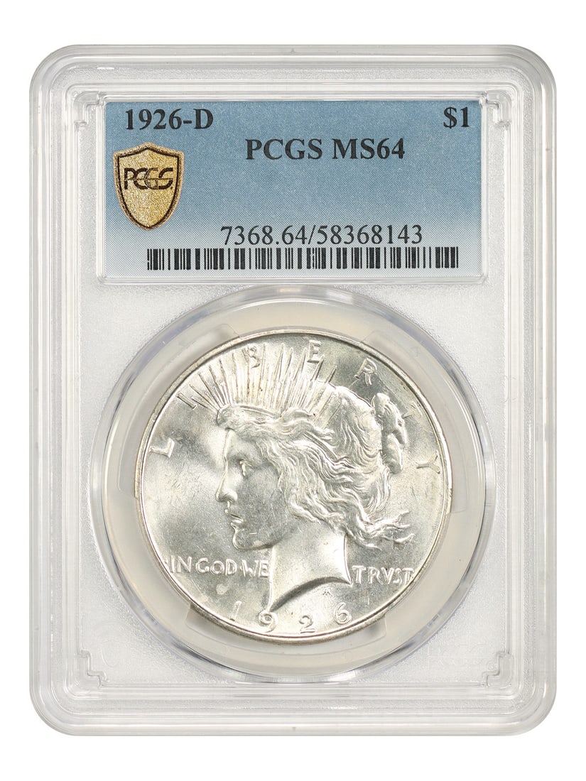 PCGS MS64 1926-D Peace Dollar $1 Denver Mint (1 of 5)