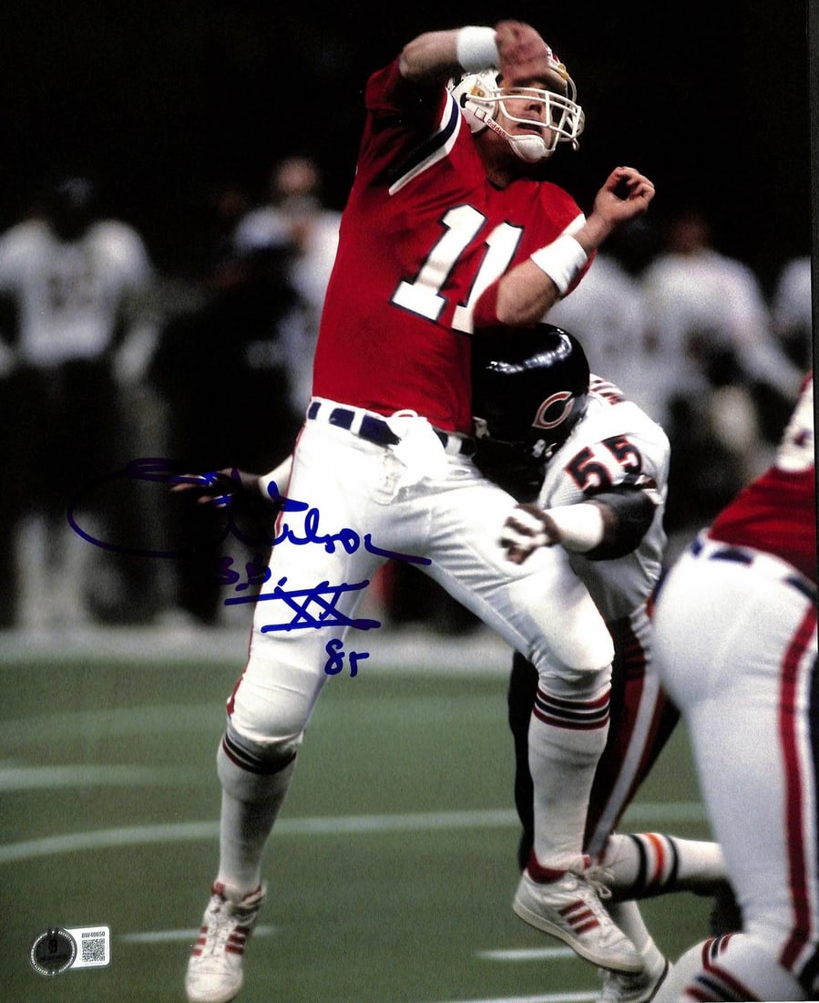 Beckett Authenticated Otis Wilson Bears Super Bowl XX 11x14 Signed Photo: Beckett Authenticated Otis Wilson Bears Super Bowl XX 11x14 Signed Photo This 11x14 action photograph features Chicago Bears linebacker Otis Wilson delivering a sack during Super Bowl XX. The photo is