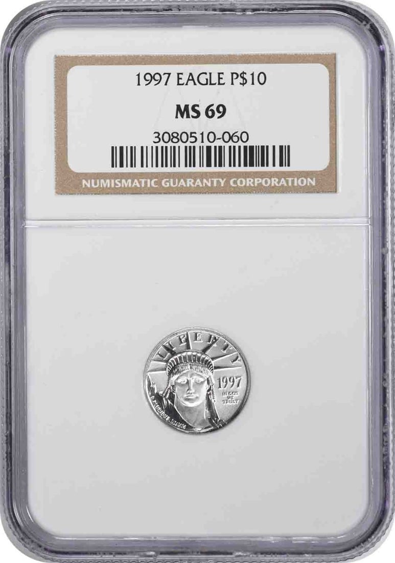 1997 NGC MS69 Platinum Eagle $10 Coin (1 of 2)