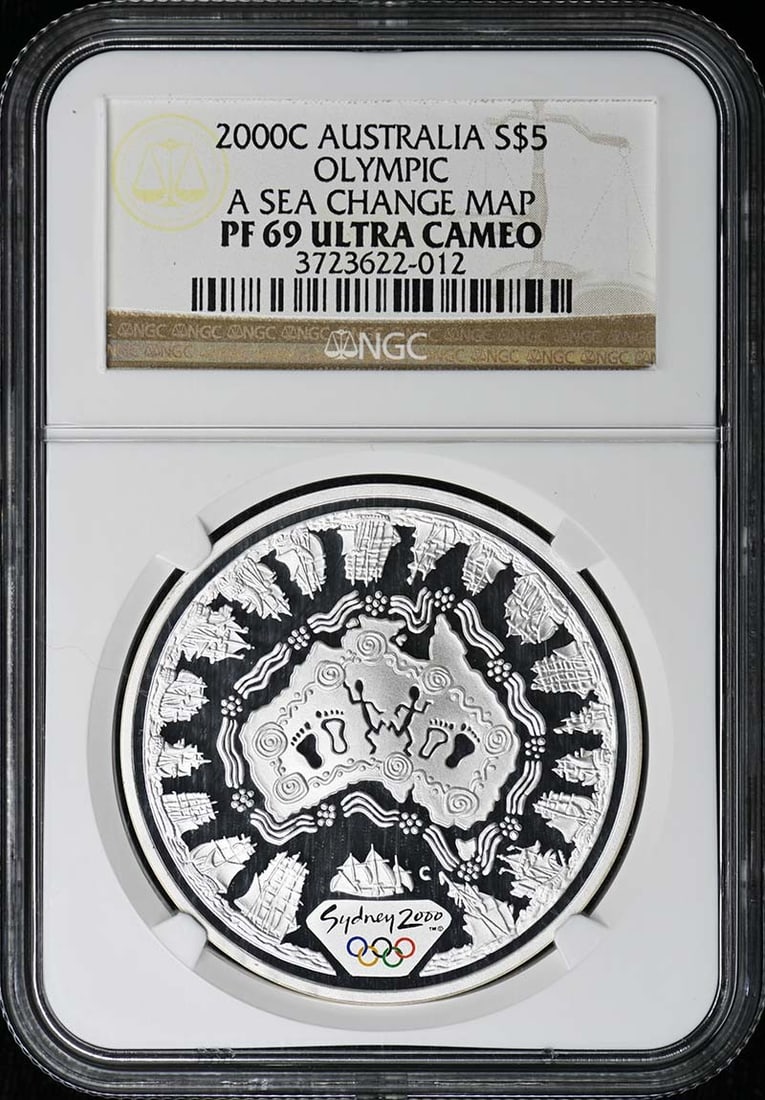 Australia 2000 Sydney Olympics $5 Silver Coin NGC PR69 (1 of 2)