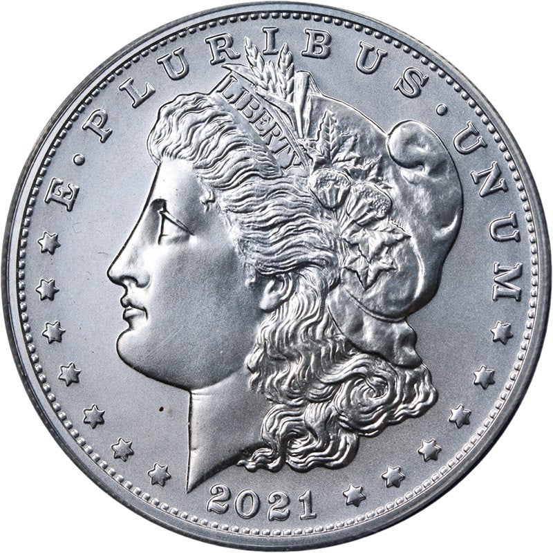 ANACS MS70 First Releases 2021 O Privy Morgan Silver Dollar: ANACS MS70 First Releases 2021 O Privy Morgan Silver Dollar Original 2021 "O" (New Orleans) Privy Morgan Silver Dollar graded ANACS MS70 First Releases. This uncirculated silver coin is described as h