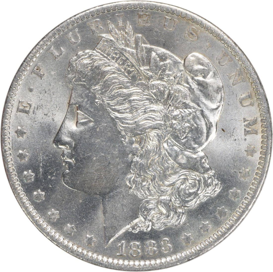 Choice Uncirculated 1883-O Morgan Dollar Silver Coin Uncertified: Choice Uncirculated 1883-O Morgan Dollar Silver Coin Uncertified This is an 1883-O Morgan Silver Dollar from the United States, featuring a Choice Brilliant Uncirculated (BU) grade. The coin is compos