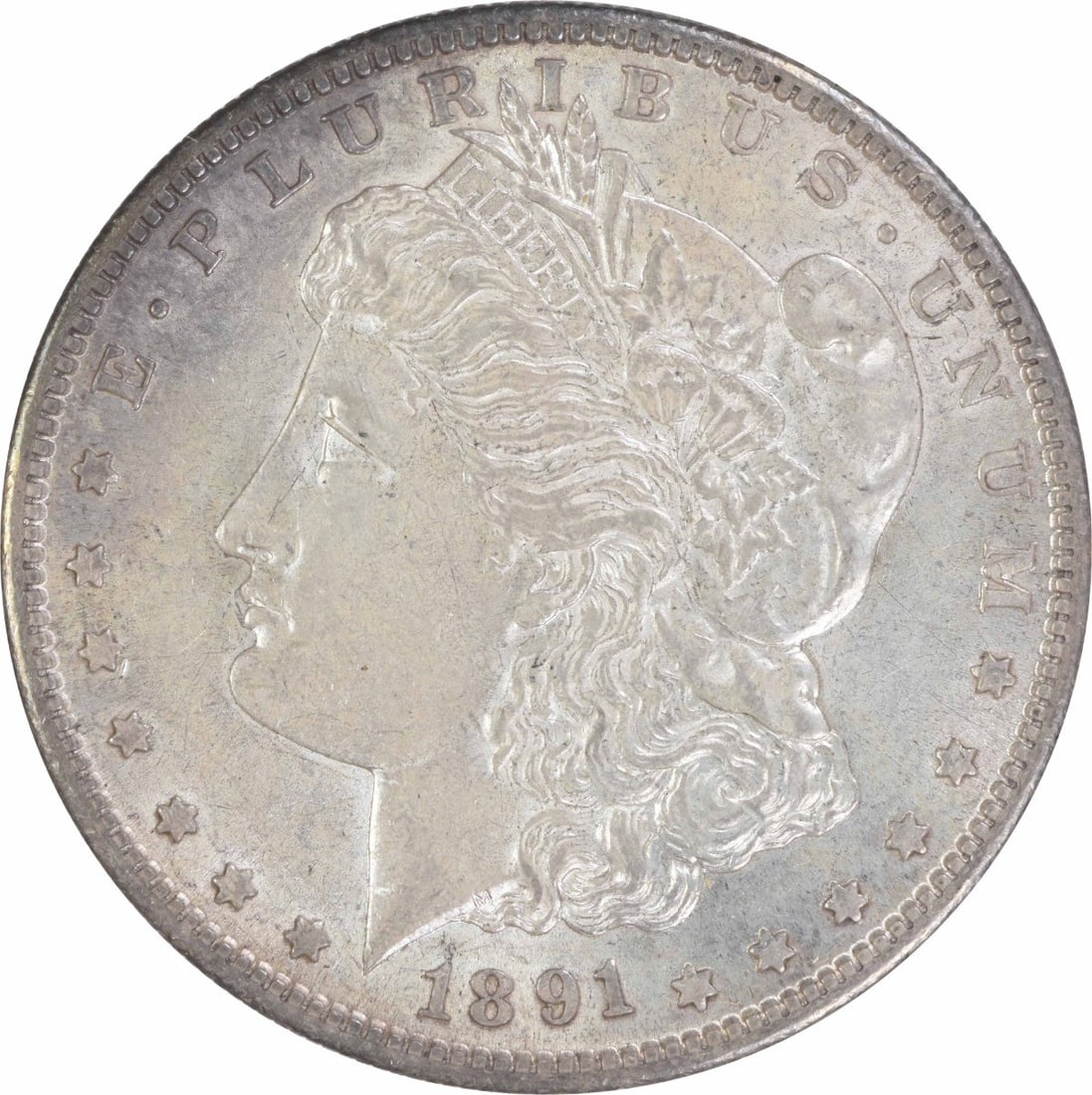 1891 S Morgan $1 Silver Coin AU Uncertified: 1891 S Morgan $1 Silver Coin AU Uncertified 1891-S Morgan Silver Dollar in About Uncirculated (AU) grade. This pre-owned coin is uncertified, circulated, and composed of silver. Specifications Coin: M