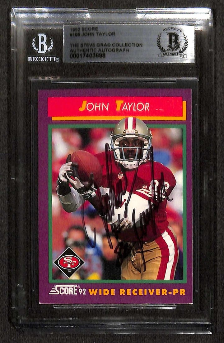 John Taylor 1992 Score #105 Signed Card Beckett Authenticated (1 of 1)