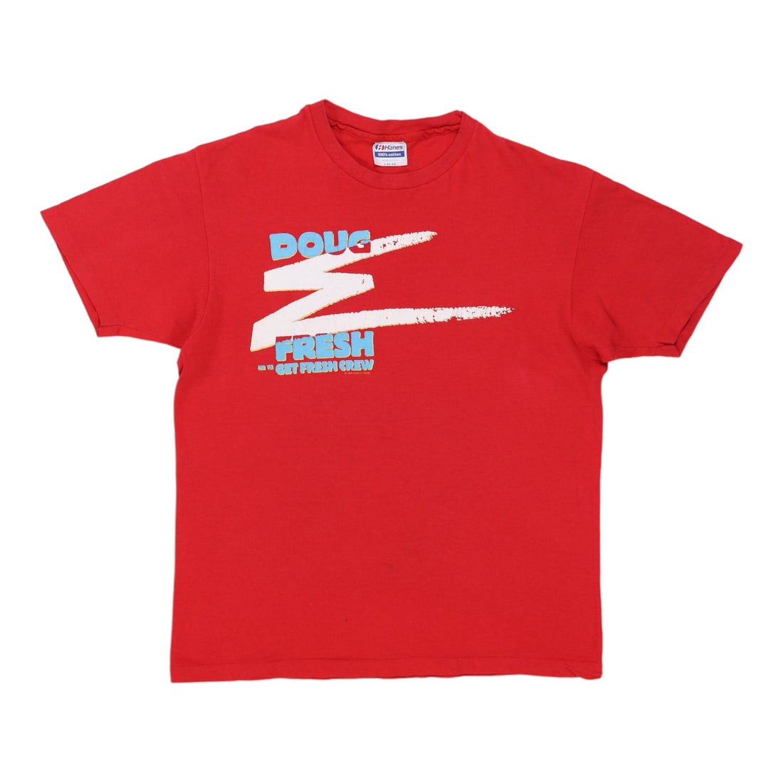 Vintage 1988 Red Cotton Shirt Featuring Doug E Fresh And The Get Fresh Crew (1 of 8)