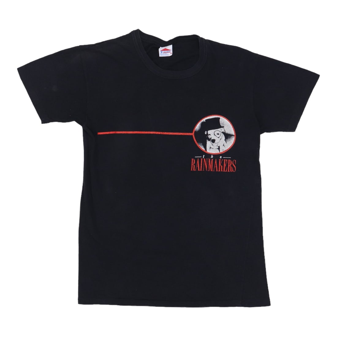 Vintage 1986 Rainmakers Concert Black Poly Cotton Graphic Shirt Medium: Vintage 1986 Rainmakers Concert Black Poly Cotton Graphic Shirt Medium This is an original vintage 1986 The Rainmakers Tour shirt, featuring front and back graphics. The shirt is made from a 50/50 pol