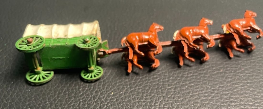 1955 Matchbox Lesney Moko Diecast Wagon and Horses (1 of 8)