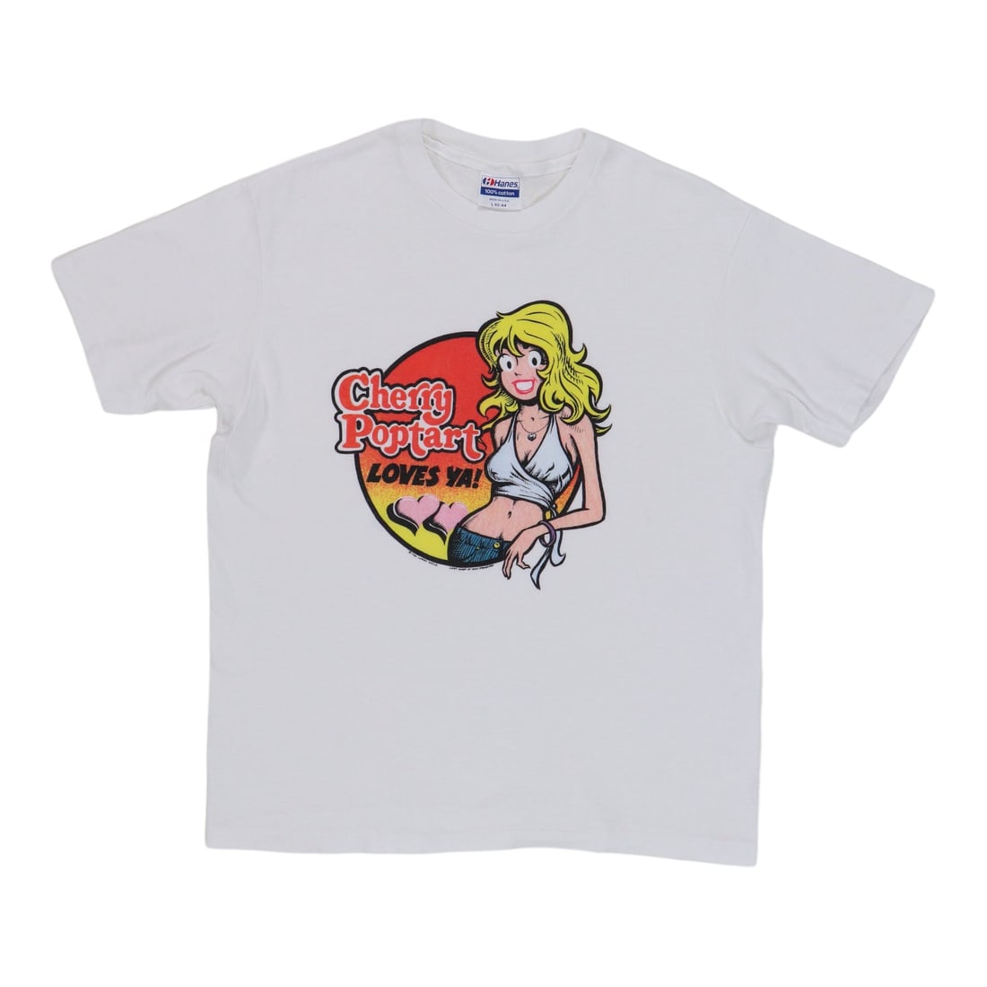 Vintage 1986 Cherry Poptart Loves Ya 100 Percent Cotton White T Shirt (1 of 5)