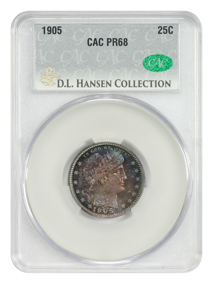CACG PR68 1905 Barber Quarter 25C Proof Philadelphia (1 of 6)