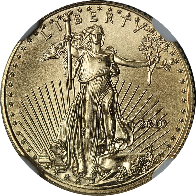 2010 $5 Gold American Eagle Coin NGC MS70 Early Releases (1 of 4)