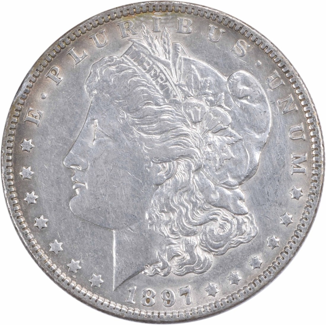 1897-O Morgan Silver Dollar Uncertified 90% Silver Coin: 1897-O Morgan Silver Dollar Uncertified 90% Silver Coin The 1897-O Morgan Silver Dollar is a classic piece of American coinage, featuring the iconic design by George T. Morgan. This coin is circulated