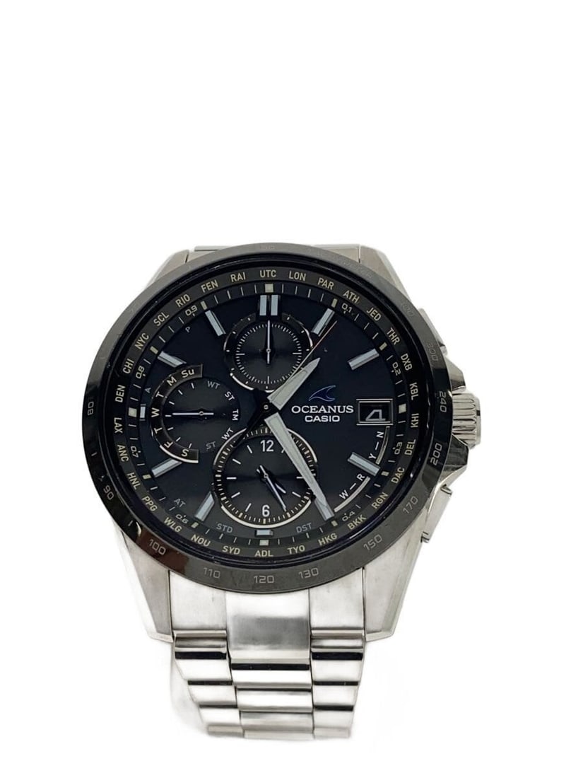 Casio Oceanus Stainless Steel Men's Wristwatch OCW-T2600-1AJF: Casio Oceanus Stainless Steel Men's Wristwatch OCW-T2600-1AJF This Casio Oceanus OCW-T2600-1AJF men's wristwatch features a stainless steel case and band in a silver tone. Made in Japan, this pre-owne