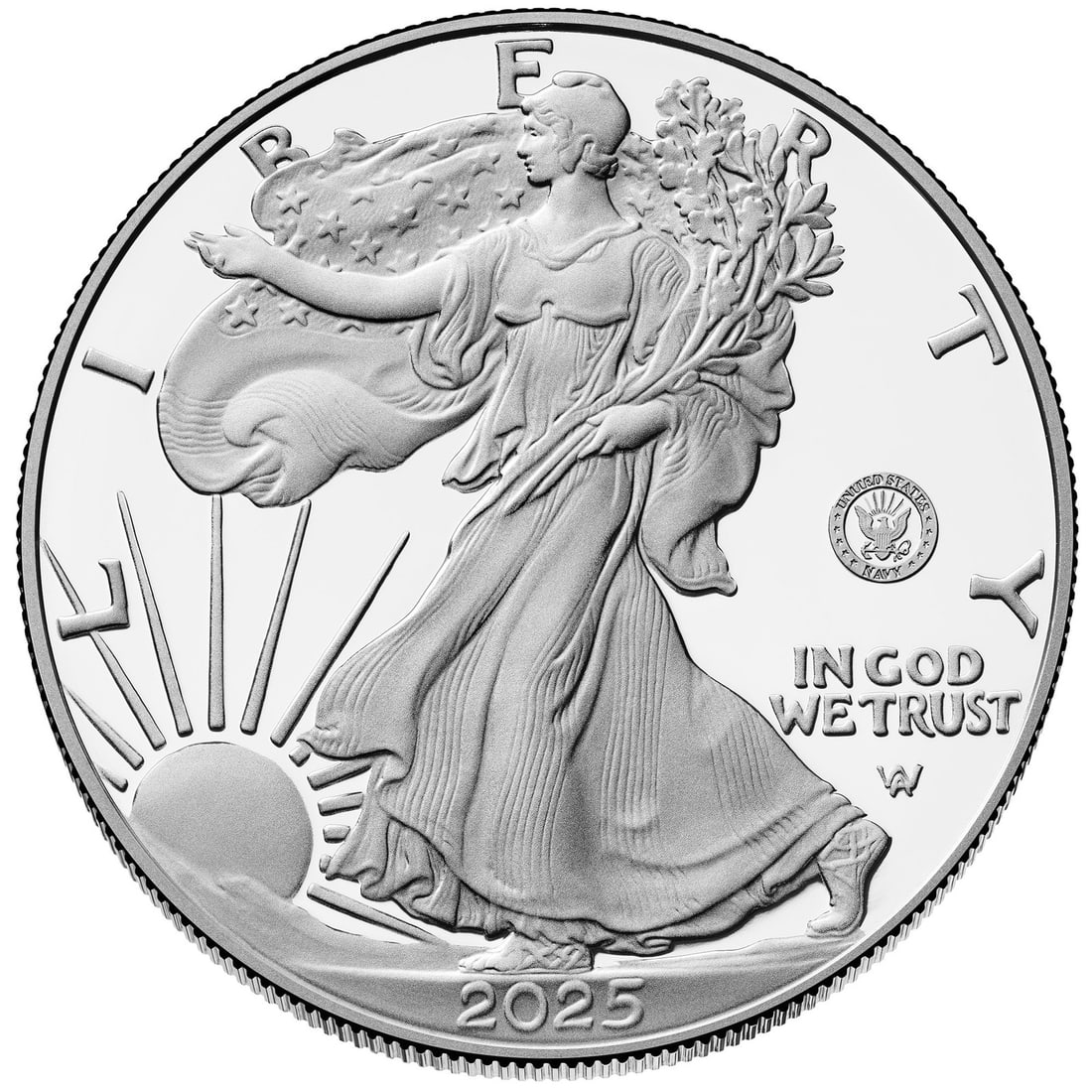 2025 $1 Silver Eagle Proof OGP U.S. Marine Corps Privy (1 of 3)