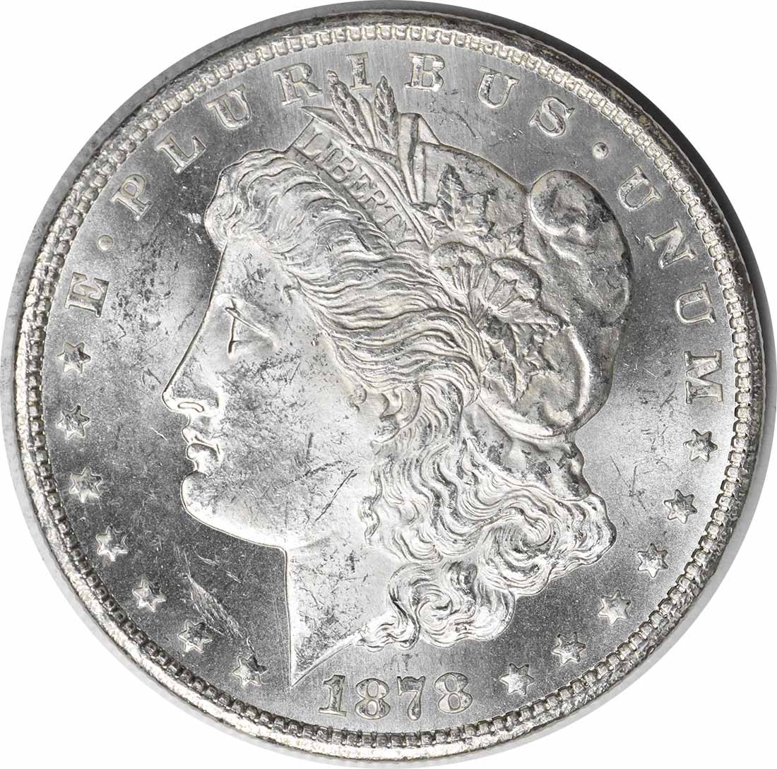Choice BU 1878 Carson City Silver Dollar Uncertified Morgan Coin: Choice BU 1878 Carson City Silver Dollar Uncertified Morgan Coin This is an uncirculated 1878-CC Morgan Silver Dollar, graded as Choice BU. The coin is composed of silver and was minted at the Carson 