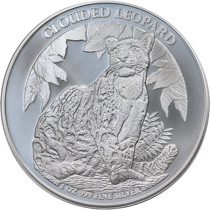 Cambodia 2023 3000 Riels 1 Ounce .999 Silver Clouded Leopard Coin: Cambodia 2023 3000 Riels 1 Ounce .999 Silver Clouded Leopard Coin Original 2023 Cambodia 3000 Riels Clouded Leopard silver coin with strong strike, fantastic luster, and superb eye appeal. Housed in i