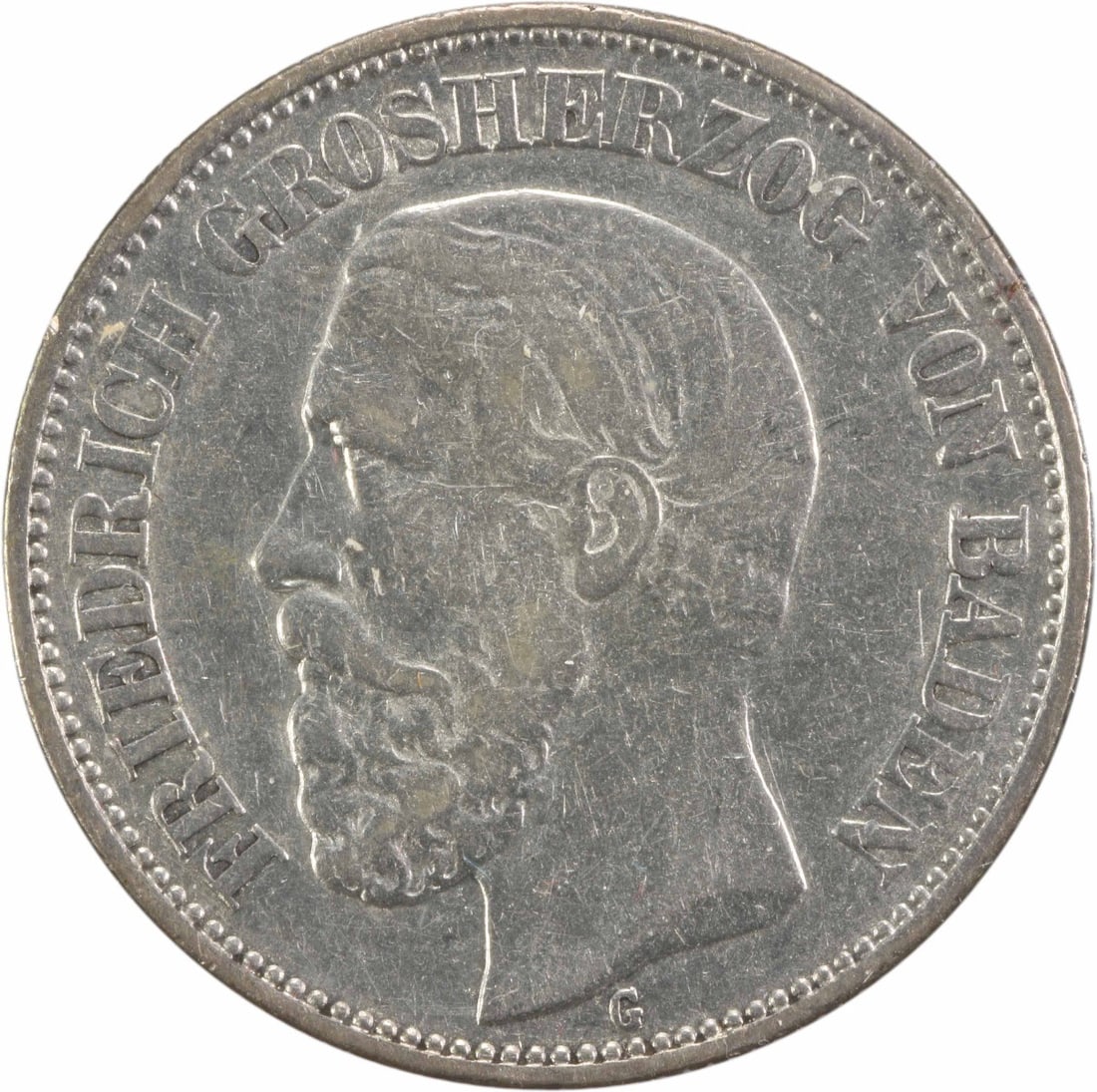 1898 Baden 2 Mark Coin KM269 Extremely Fine German States Uncertified: 1898 Baden 2 Mark Coin KM269 Extremely Fine German States Uncertified This is a 2 Mark coin from the German State of Baden, dated 1898. The coin is circulated and graded EF (Extremely Fine), reflectin