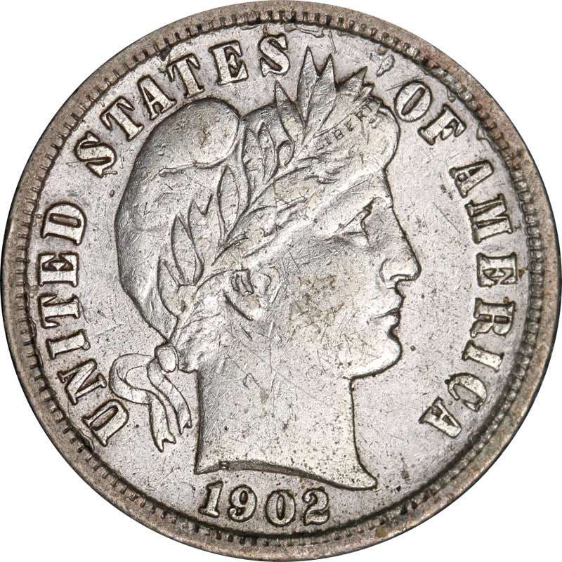 United States 1902 S Barber Silver Dime Coin: United States 1902 S Barber Silver Dime Coin 1902-S Barber Dime from the United States. This pre-owned coin is uncertified and circulated. Specifications Coin Type: Barber Dime Year: 1902 Mint Mark: S
