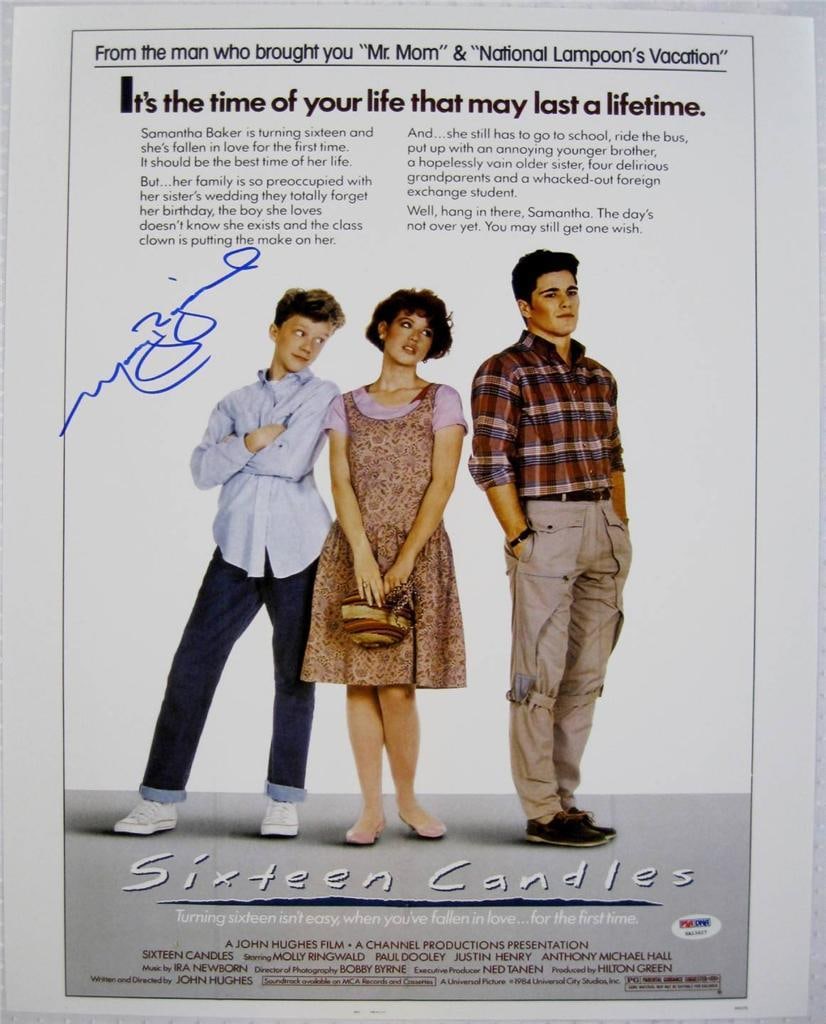 Sixteen Candles 16x20 Photograph Signed by Molly Ringwald with PSA ITP COA (1 of 1)