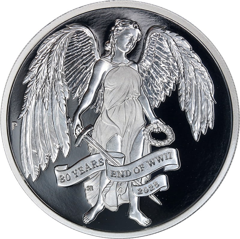 2025 Australia 1oz Silver $1 Proof Coin WWII Victory OGP COA: 2025 Australia 1oz Silver $1 Proof Coin WWII Victory OGP COA Celebrate history with this exquisite 2025 Australia 1 Ounce Silver $1 Proof coin, commemorating the end of World War II. This coin feature