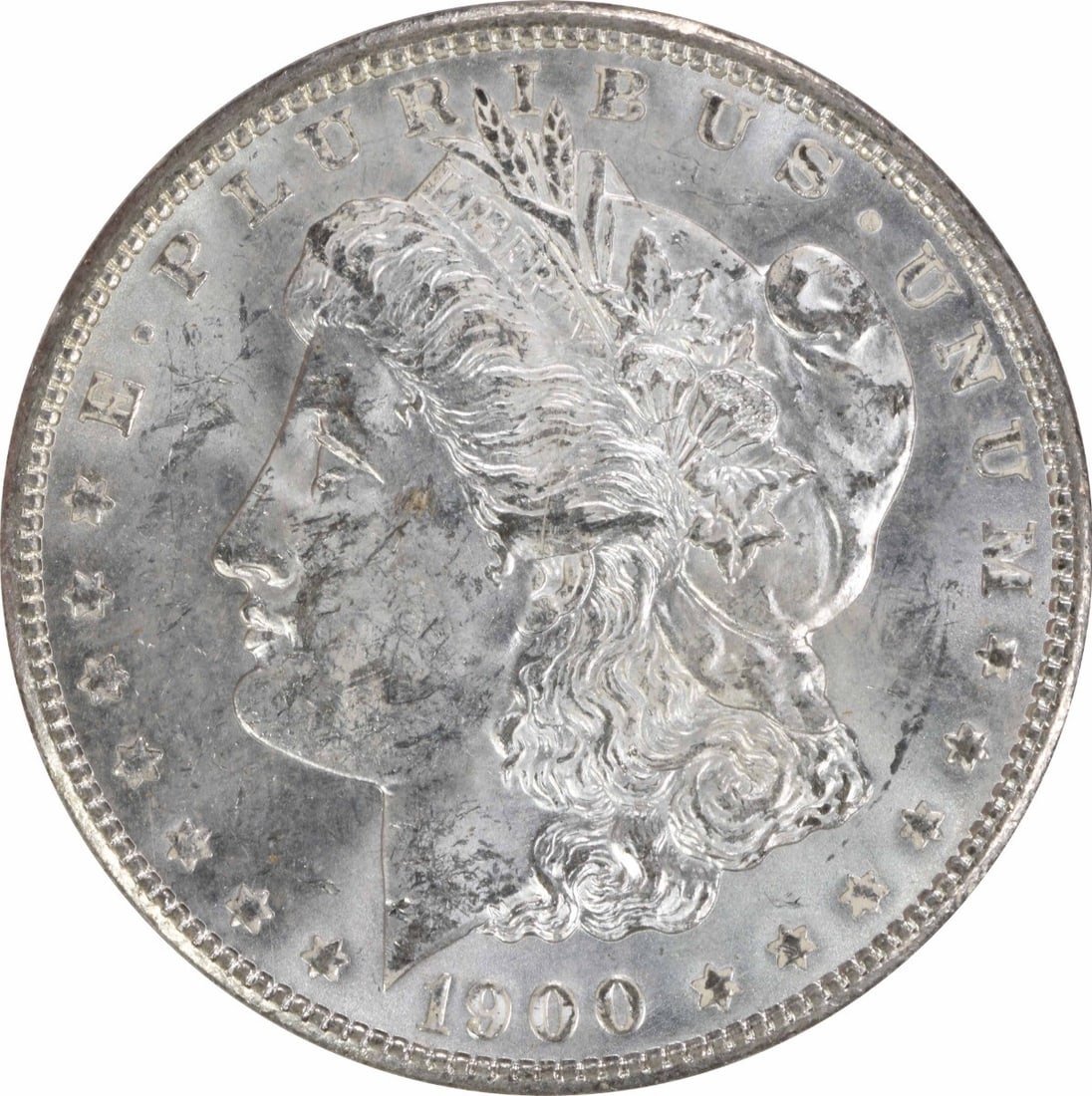 Uncirculated 1900 Morgan Dollar Silver Coin Brilliant Uncertified Philadelphia Mint: Uncirculated 1900 Morgan Dollar Silver Coin Brilliant Uncertified Philadelphia Mint This is a 1900 Morgan Silver Dollar from the United States, featuring brilliant uncirculated (BU) condition. The coi