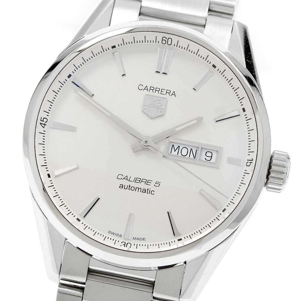 TAG HEUER Carrera Calibre 5 Day-Date Automatic Mens Watch WAR201B.BA0723 (1 of 6)
