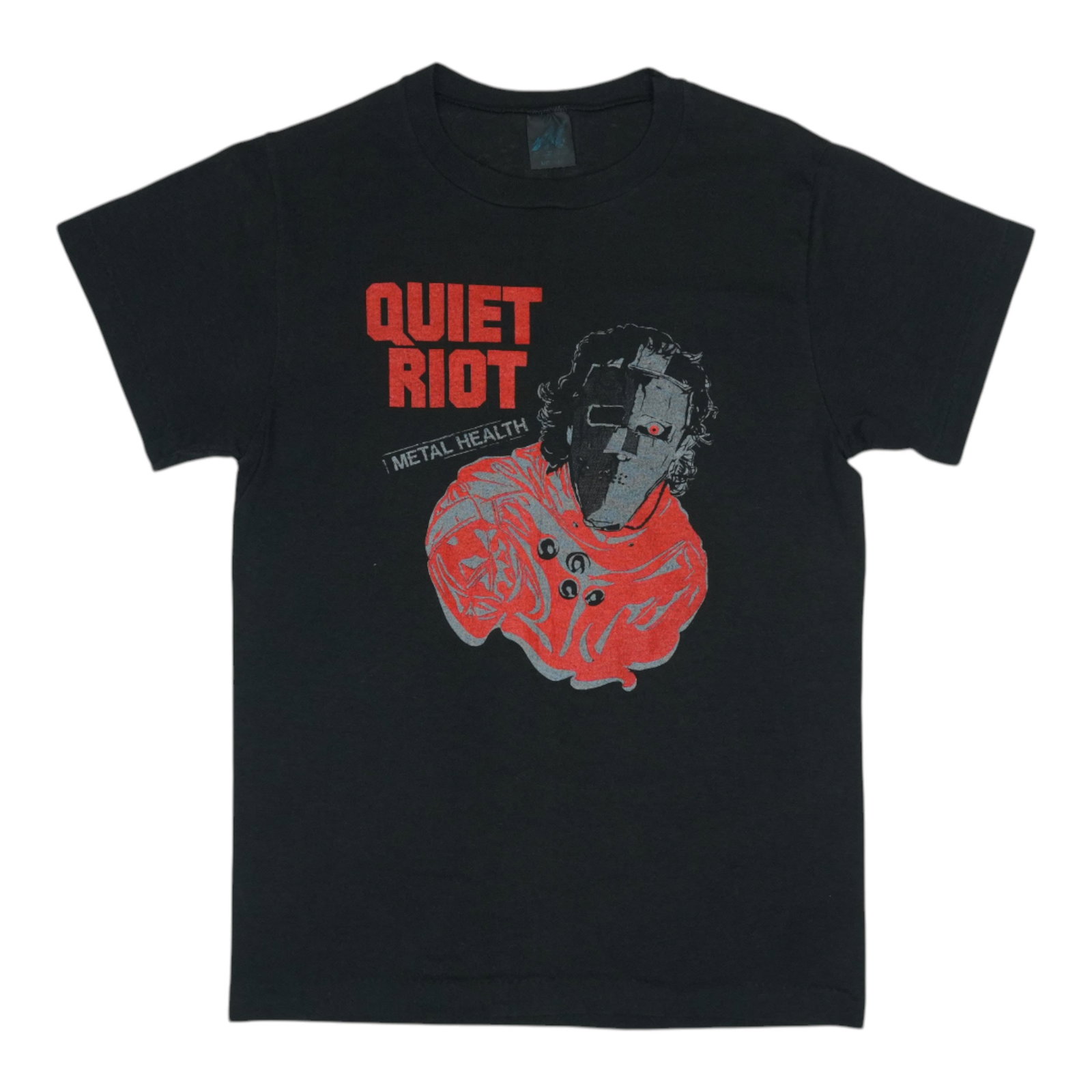 Vintage 1983 Quiet Riot Metal Health Tour Black Concert T Shirt: Vintage 1983 Quiet Riot Metal Health Tour Black Concert T Shirt This is an original vintage 1983 Quiet Riot Metal Health Tour shirt featuring front and back graphics. The shirt is made from a 50/50 po