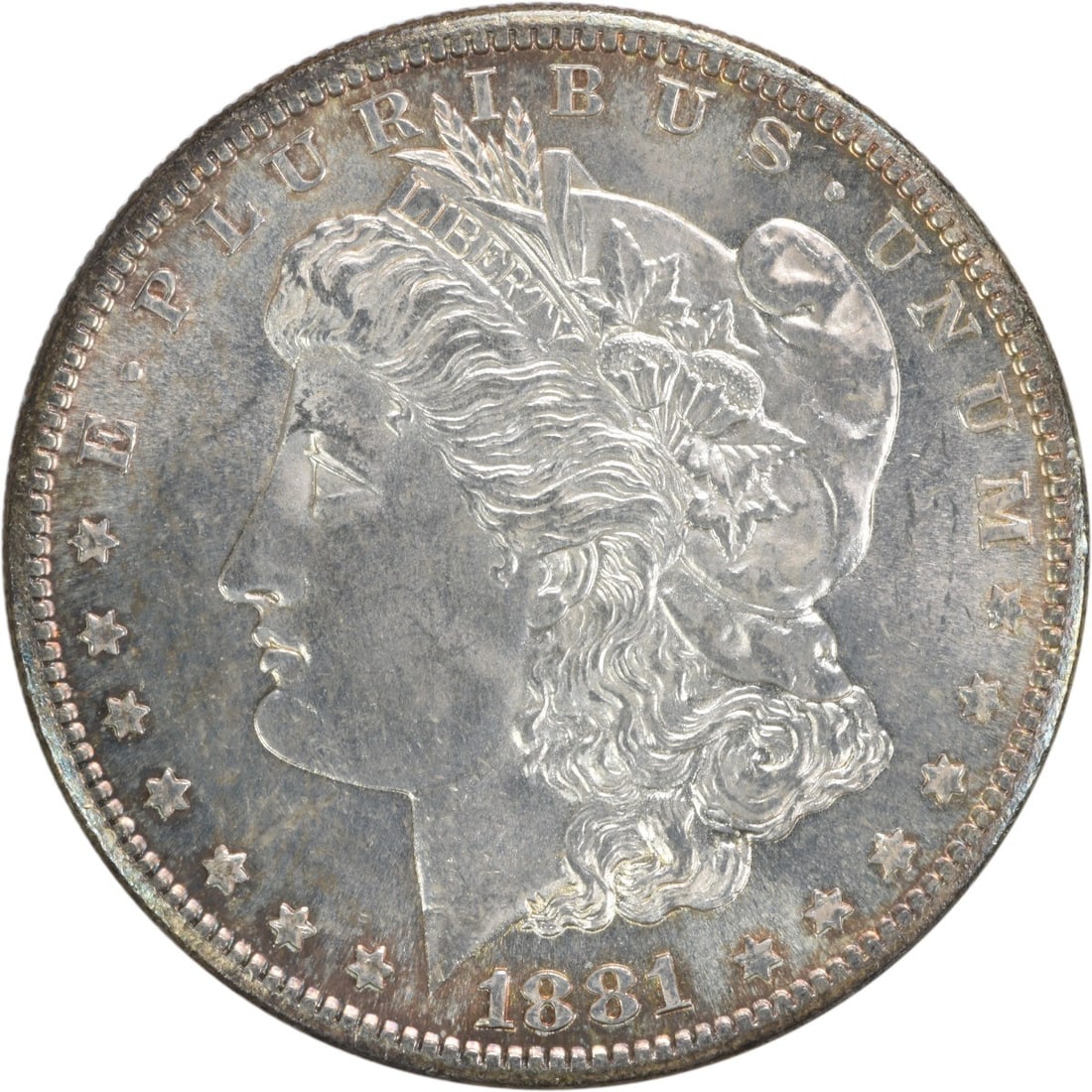 Uncirculated 1881 S Morgan Dollar Silver Coin BU Grade Uncertified: Uncirculated 1881 S Morgan Dollar Silver Coin BU Grade Uncertified This 1881-S Morgan Silver Dollar is an uncirculated coin from the United States. Featuring a brilliant uncirculated (BU) grade, it is