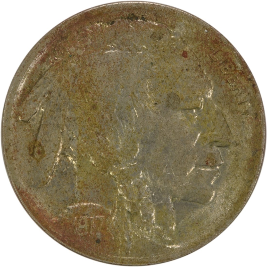 1917-D Buffalo Nickel EF Uncertified by James Earle Fraser (1 of 2)