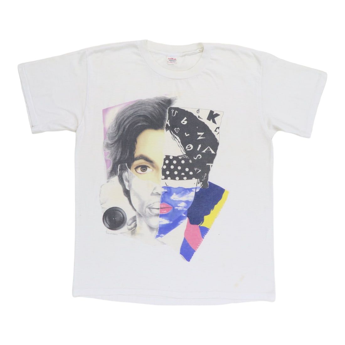 Vintage 1988 Prince Lovesexy Concert Graphic White T-Shirt: Vintage 1988 Prince Lovesexy Concert Graphic White T-Shirt This is an original vintage 1988 Prince Lovesexy shirt featuring graphics on both the front and back. The shirt is made from a 50/50 poly-cot
