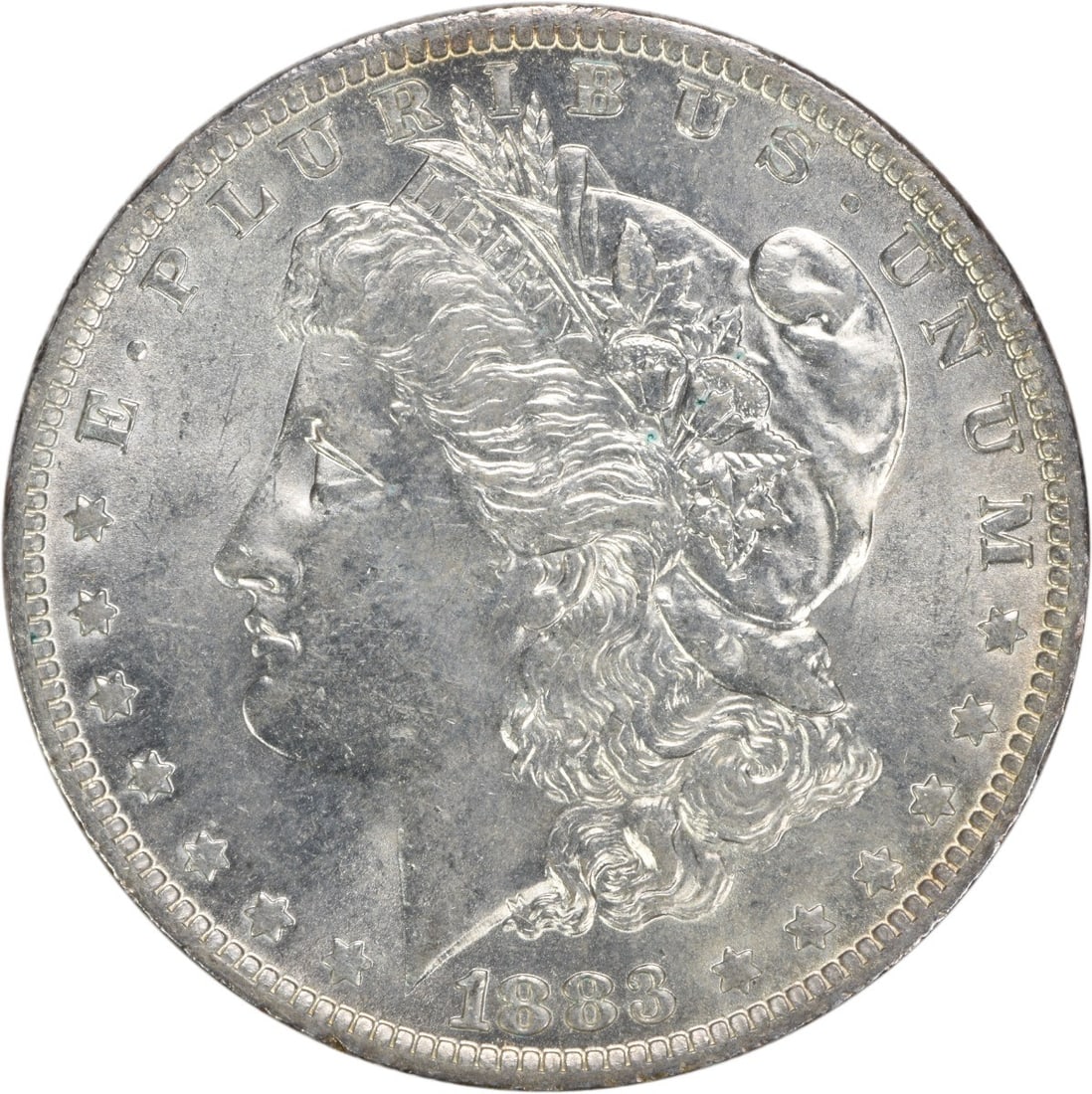Choice BU 1883-O Silver Dollar Morgan Uncertified Uncirculated US Coin: Choice BU 1883-O Silver Dollar Morgan Uncertified Uncirculated US Coin This is an 1883-O Morgan Silver Dollar from the United States, featuring a Choice Brilliant Uncirculated (BU) grade. Composed of 
