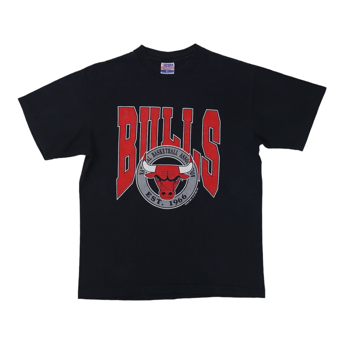Vintage 1990 Chicago Bulls Black NBA Graphic Cotton Shirt (1 of 5)