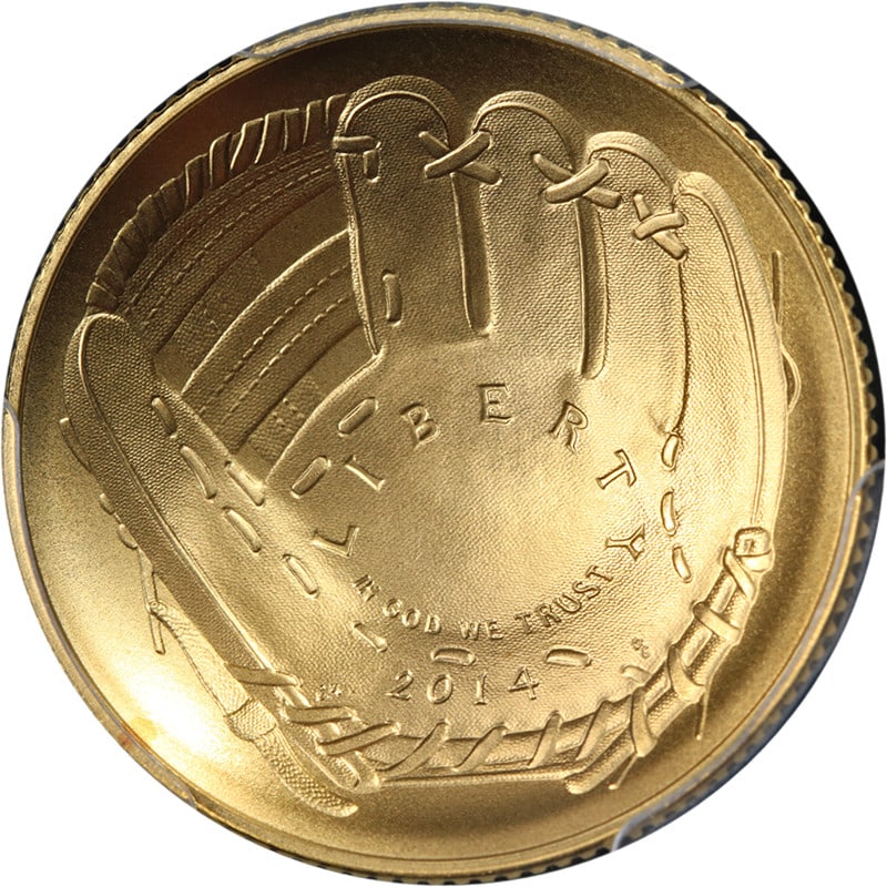 2014-W $5 Baseball HOF Gold Coin PCGS MS70 Paul Molitor Autograph (1 of 4)