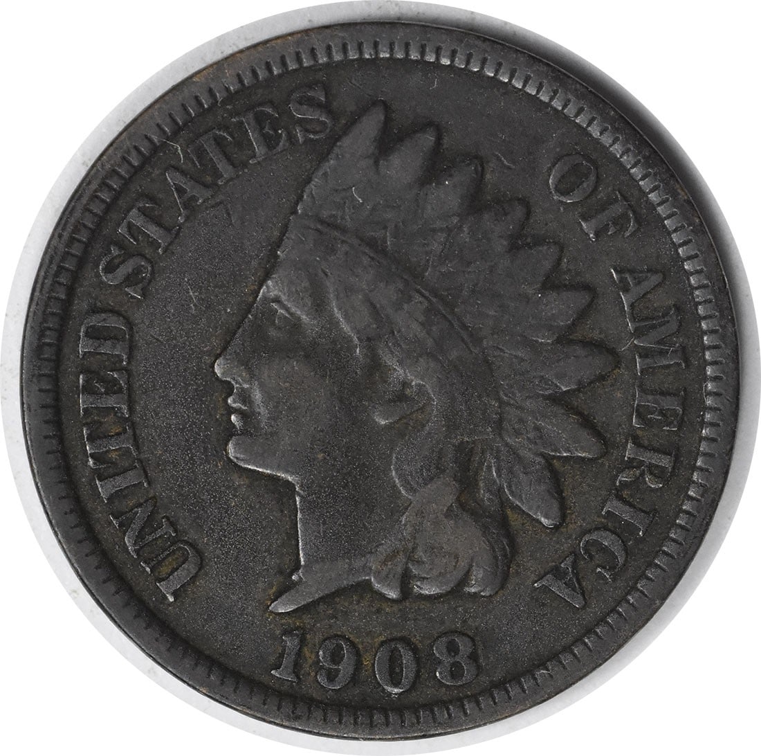 1908-S Indian Head Copper Small Cent F Uncertified: 1908-S Indian Head Copper Small Cent F Uncertified This is a 1908 Indian Head Cent from the United States, struck in copper and graded Fine (F). The coin is circulated and remains uncertified. It feat