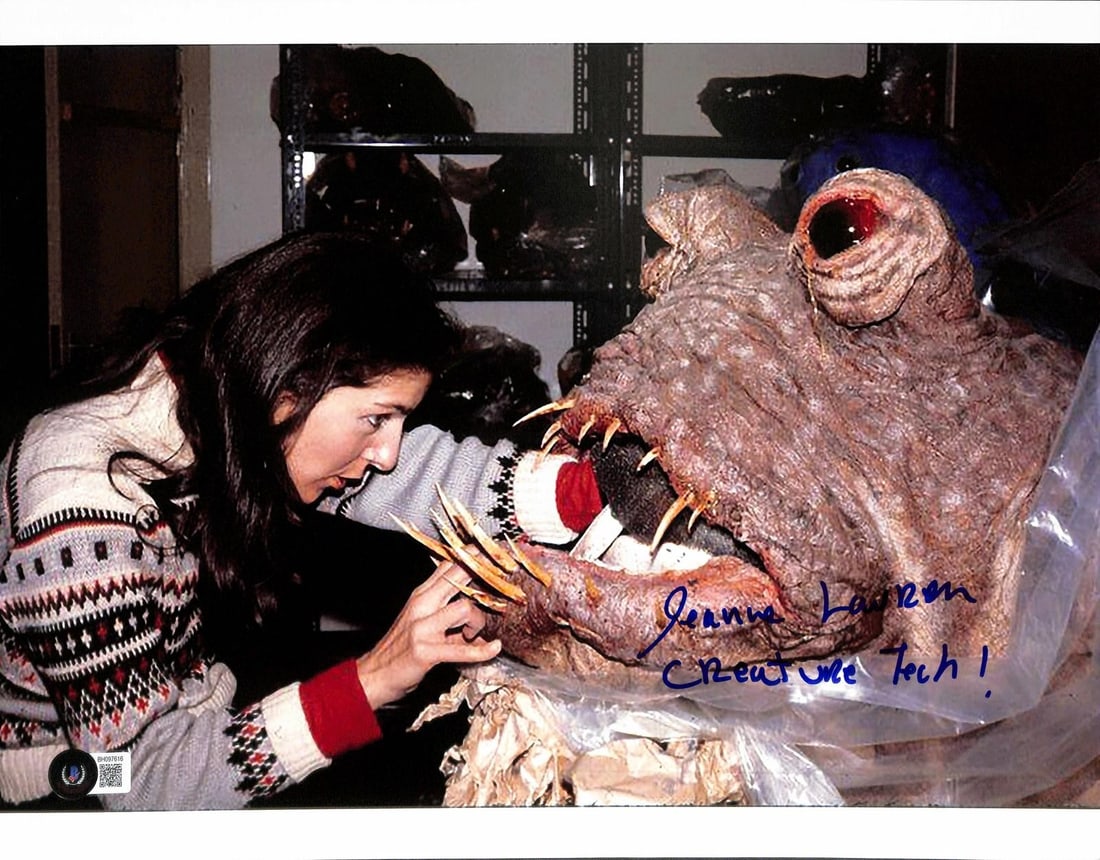 Beckett Authenticated Jeanne Lauren signed ROTJ 11x14 creature workshop photo (1 of 1)