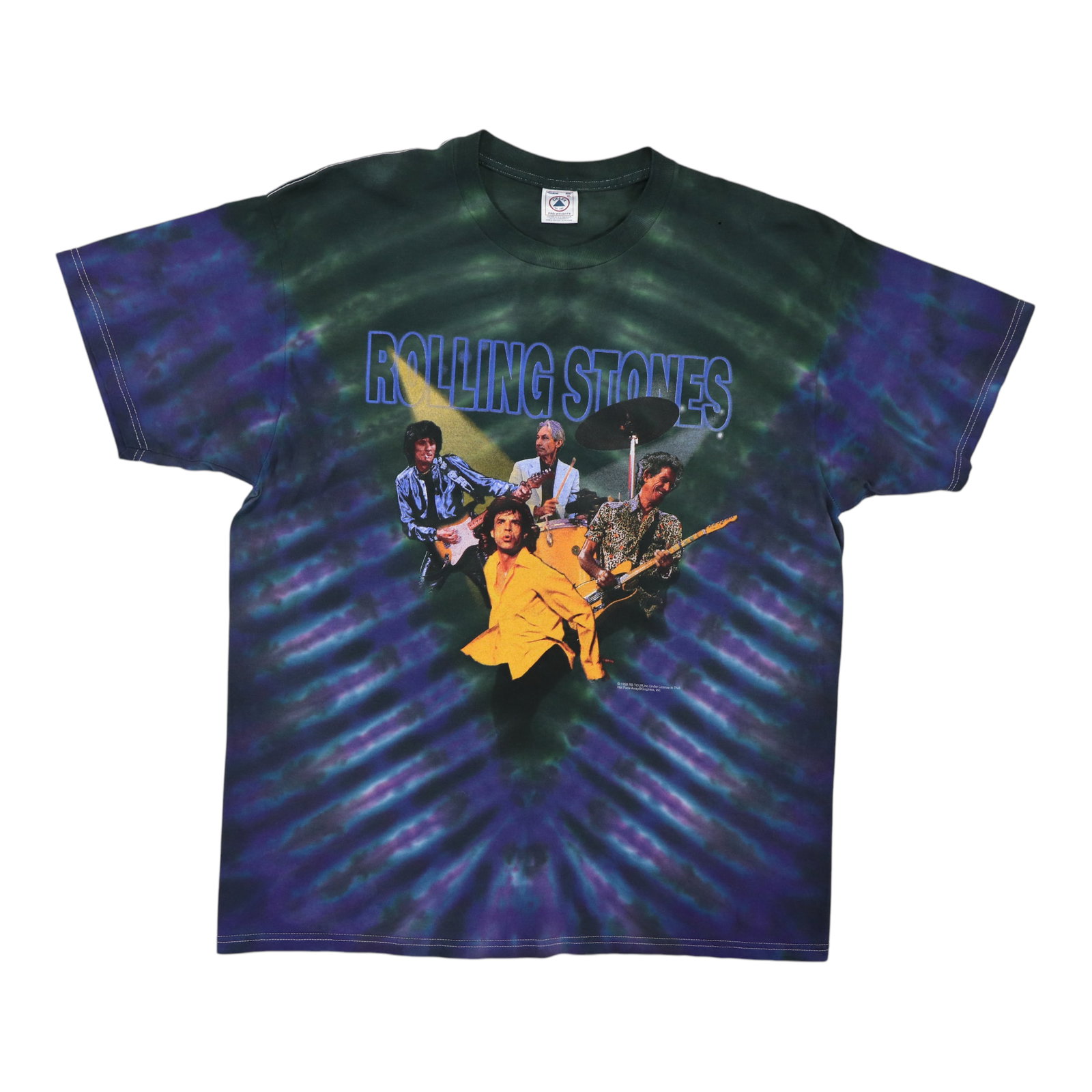 Vintage 1999 Rolling Stones No Security Tie Dye Concert T-Shirt Extra Large: Vintage 1999 Rolling Stones No Security Tie Dye Concert T-Shirt Extra Large This is an original vintage 1999 Rolling Stones No Security tie-dye tour shirt featuring graphics on both the front and back