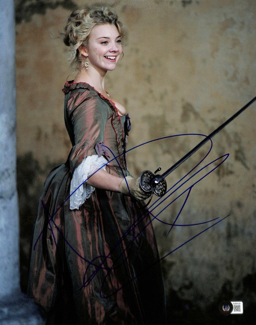 Natalie Dormer Signed 11x14 Margaery Tyrell Photo Beckett Certified: Natalie Dormer Signed 11x14 Margaery Tyrell Photo Beckett Certified This autographed 11x14 photograph features Natalie Dormer portraying "Margaery Tyrell" from the acclaimed TV series Game of Thrones.