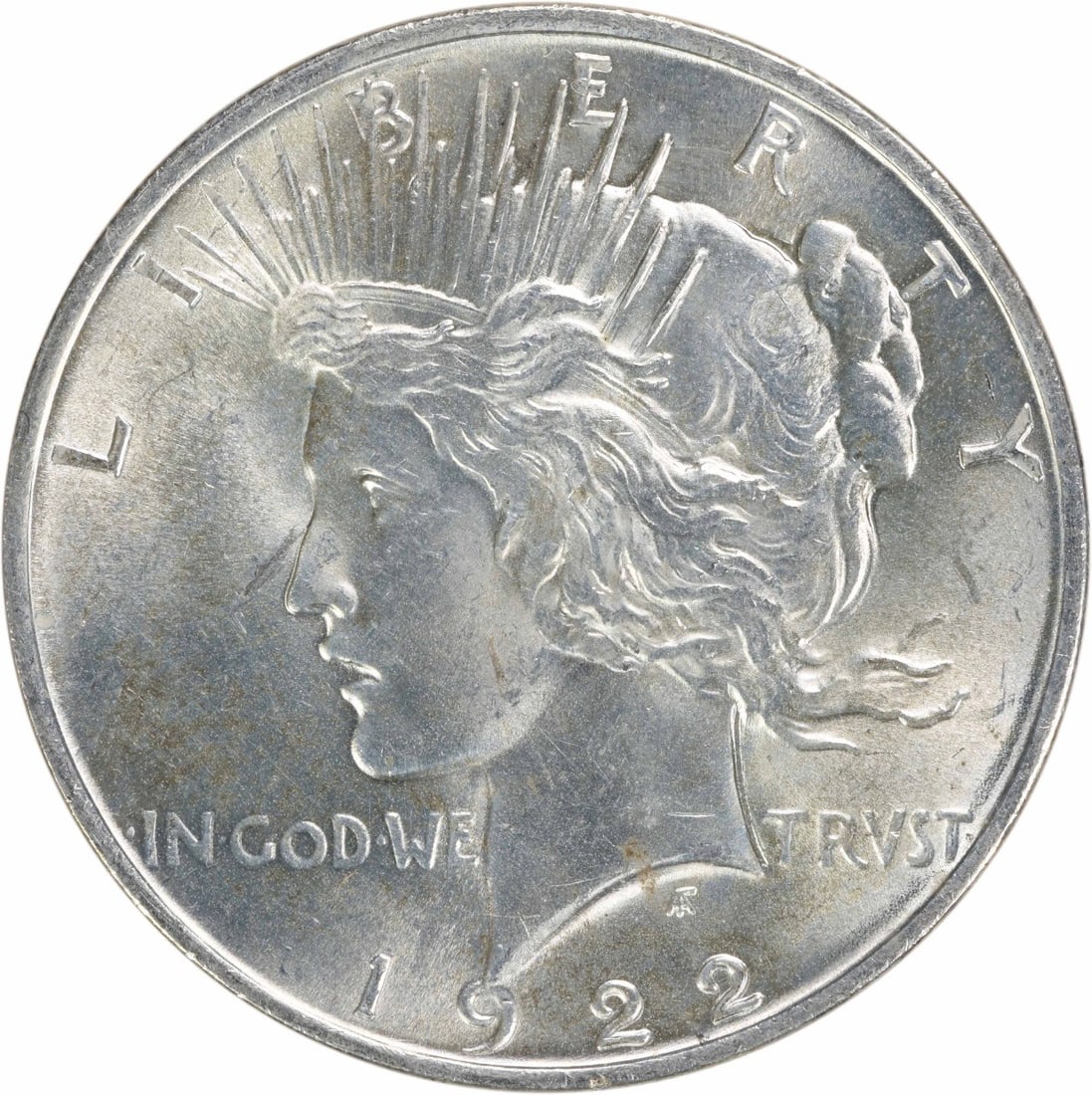 1922 United States Peace Dollar Silver $1 Uncertified MS63: 1922 United States Peace Dollar Silver $1 Uncertified MS63 1922 Peace Silver Dollar in uncirculated, pre-owned condition. This silver $1 coin is listed as Choice BU and uncertified. Specifications Yea