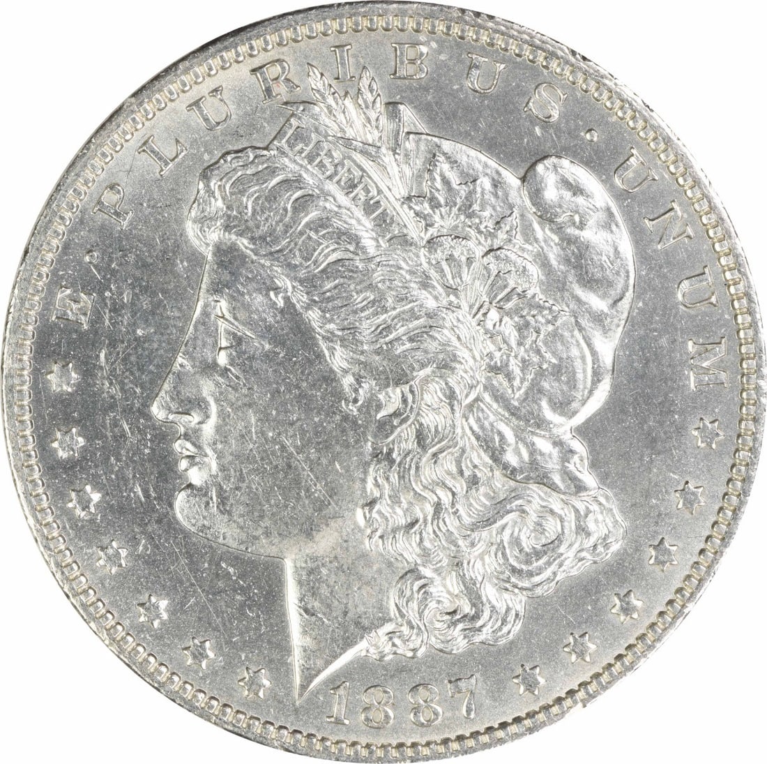 1887 O $1 Morgan Silver Dollar AU Uncertified: 1887 O $1 Morgan Silver Dollar AU Uncertified 1887-O Morgan Silver Dollar in AU slider grade. This pre-owned coin is uncertified and listed as circulated. Specifications Item Type: Coin Coin: Morgan S