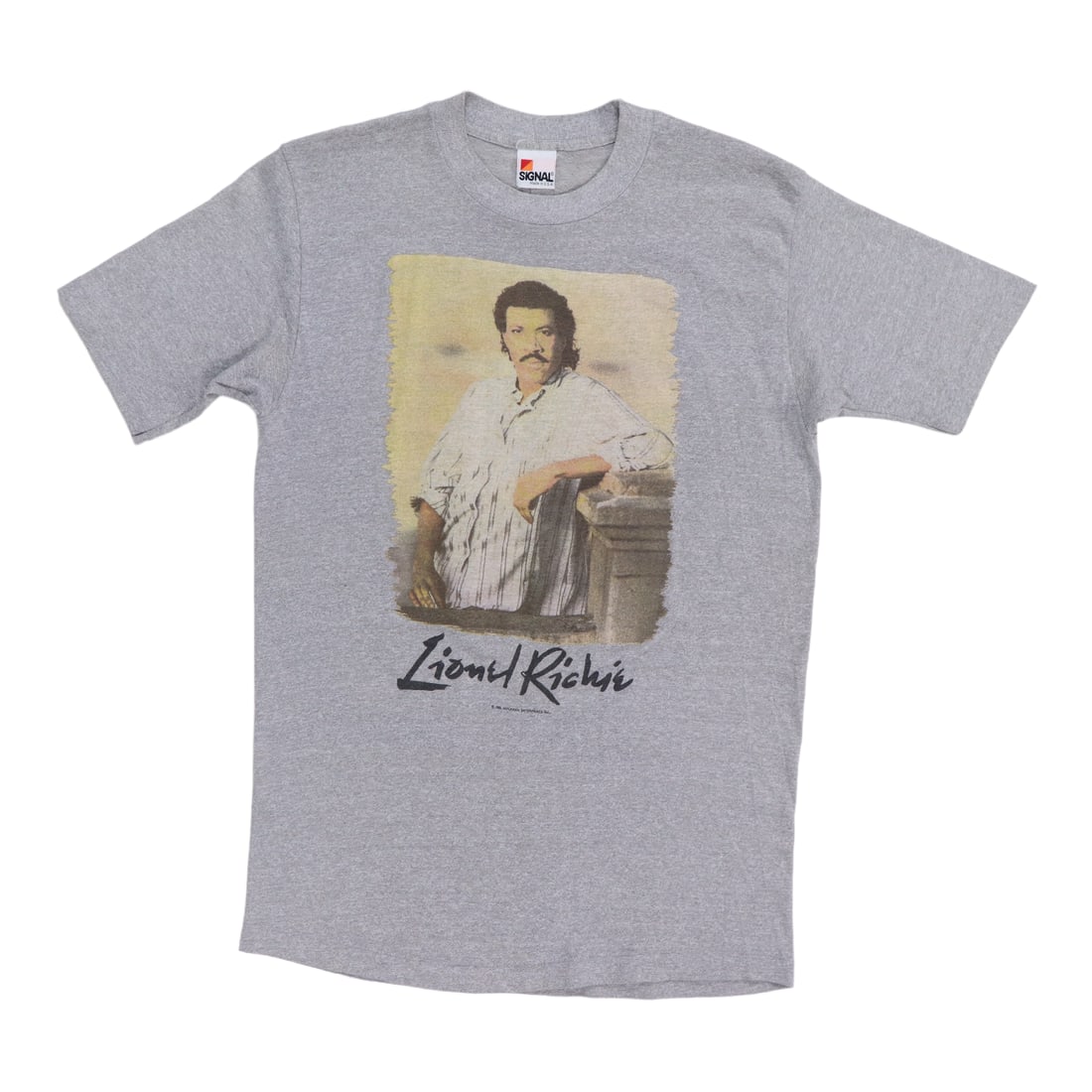 Vintage 1986 Say You Say Me Tee Featuring Lionel Richie Gray 50/50 Poly Cotton (1 of 6)